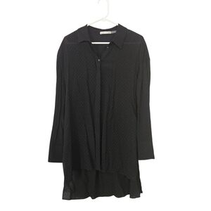 Alice + Olivia Black Long Sleeve Dress